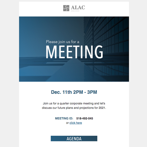 Online meeting invite 2